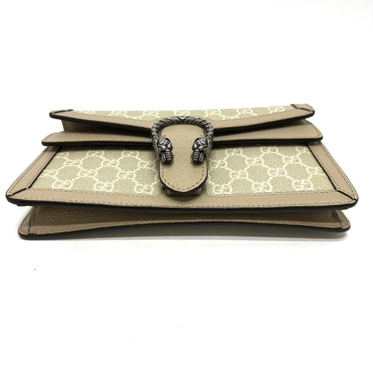 GUCCI Shoulder Bag 499623 GG Supreme Canvas beige GG Dionysus