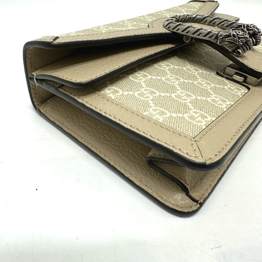 GUCCI Shoulder Bag 499623 GG Supreme Canvas beige GG Dionysus