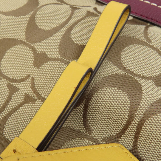 COACH Handbag F23279 canvas beige Signature 2WAY