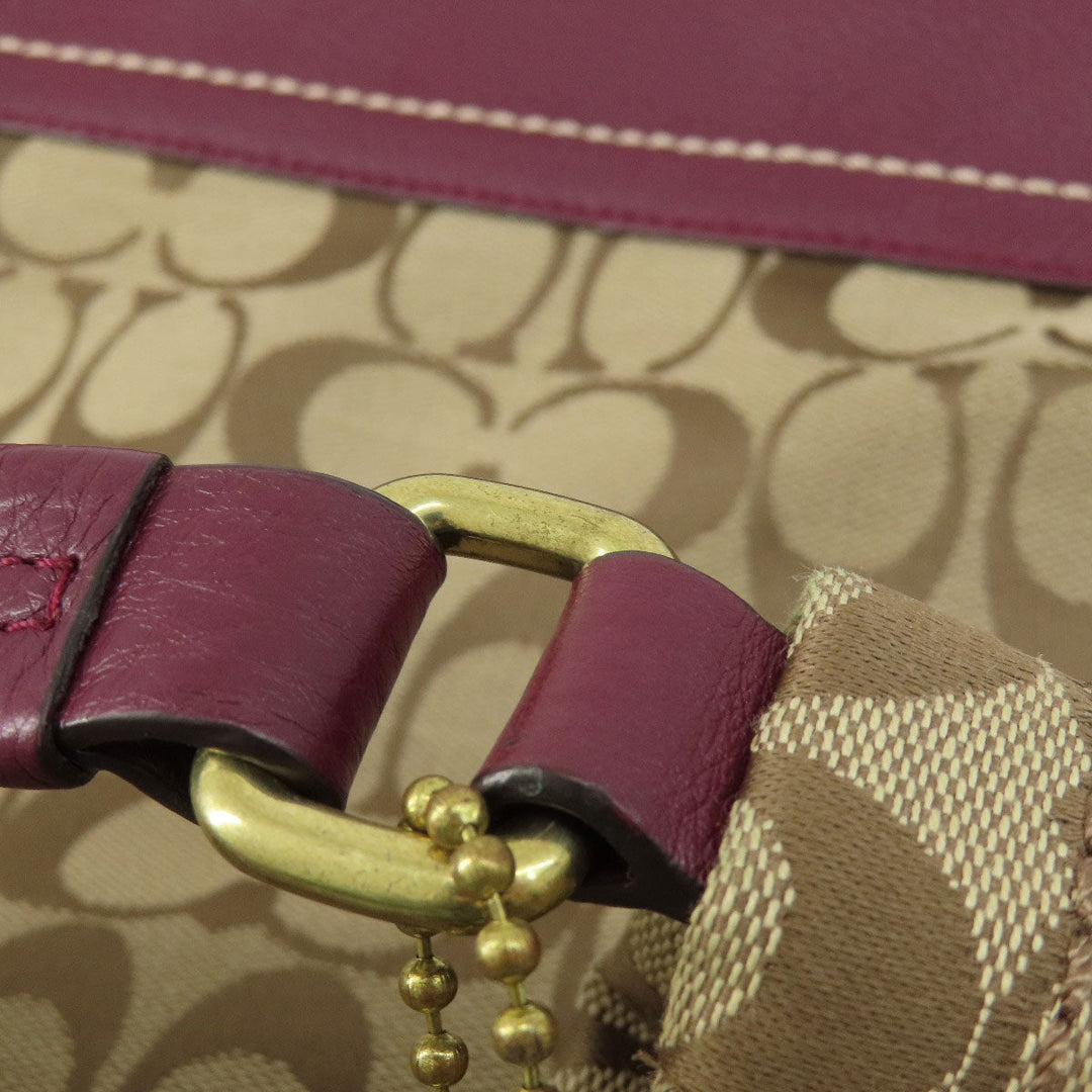 COACH Handbag F23279 canvas beige Signature 2WAY