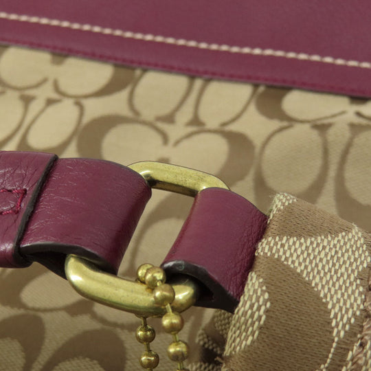 COACH Handbag F23279 canvas beige Signature 2WAY