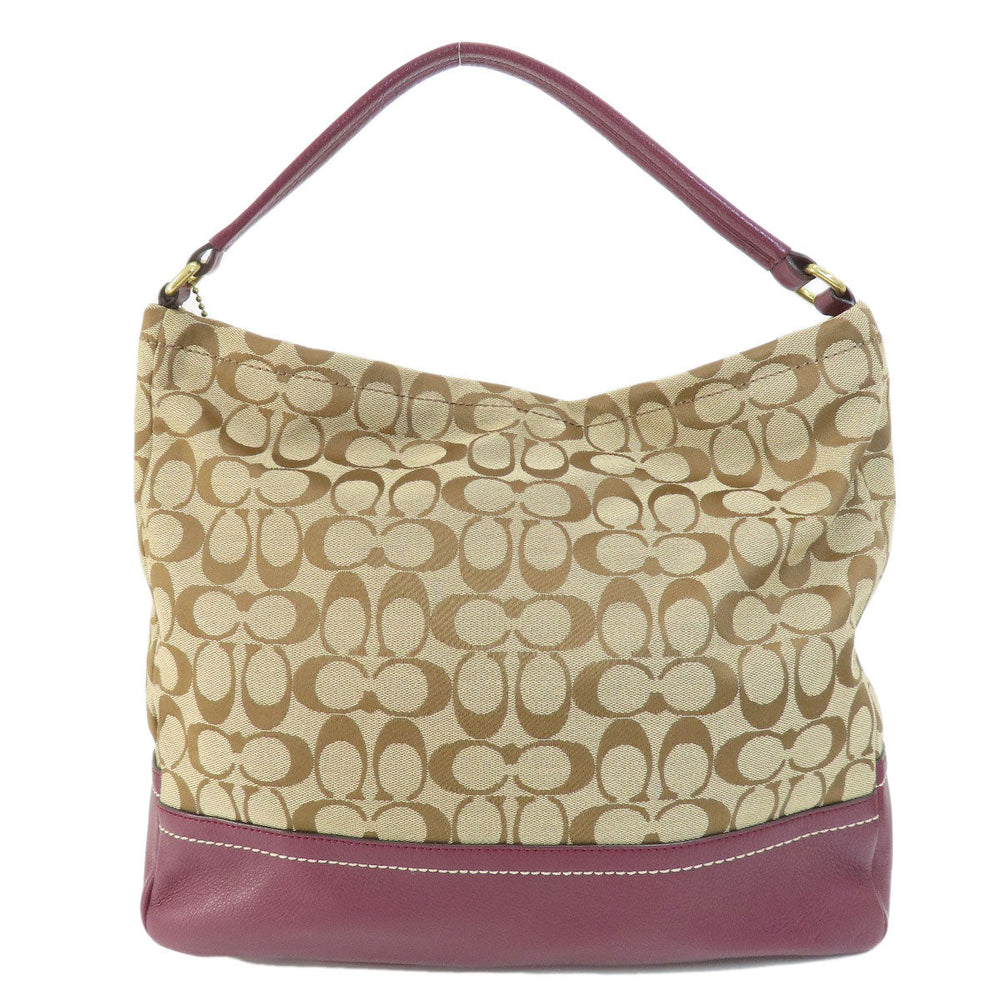 COACH Handbag F23279 canvas beige Signature 2WAY