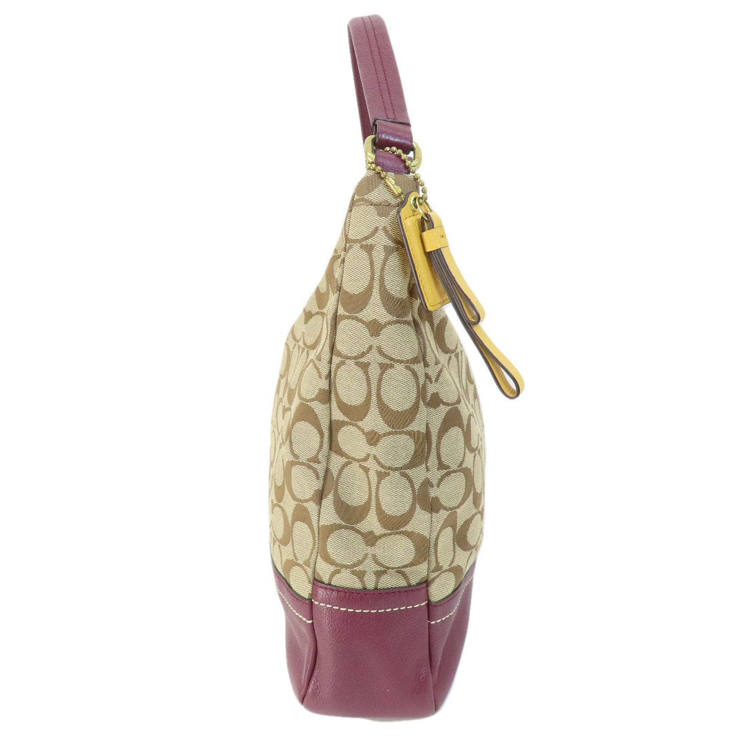 COACH Handbag F23279 canvas beige Signature 2WAY