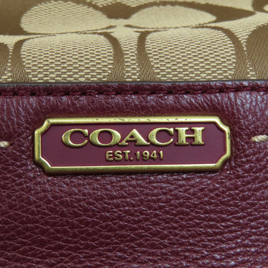 COACH Handbag F23279 canvas beige Signature 2WAY
