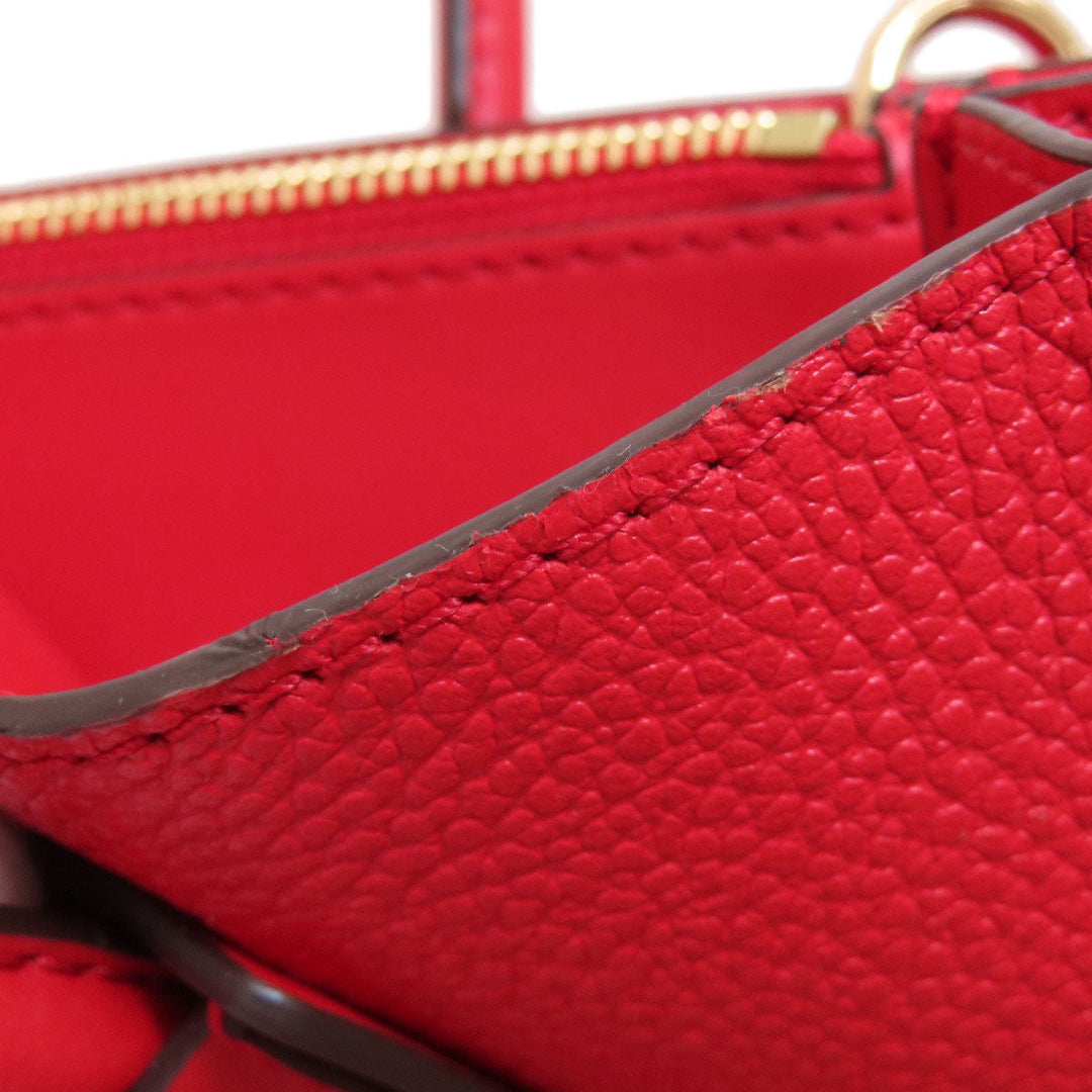 MICHAEL KORS Handbag leather Red 2WAY Women Used Authentic