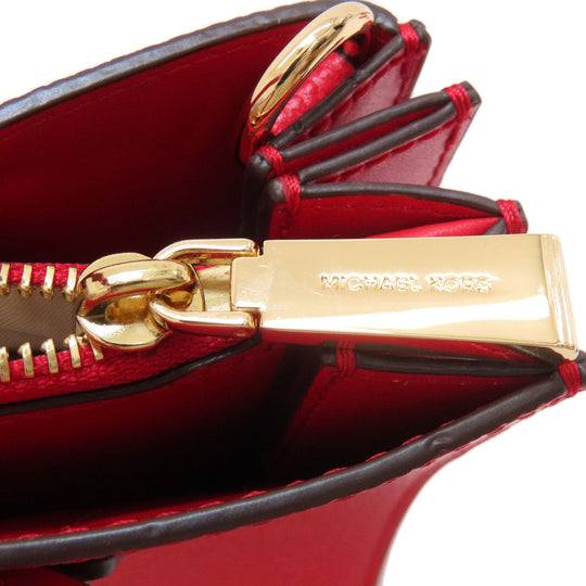 MICHAEL KORS Handbag leather Red 2WAY Women Used Authentic
