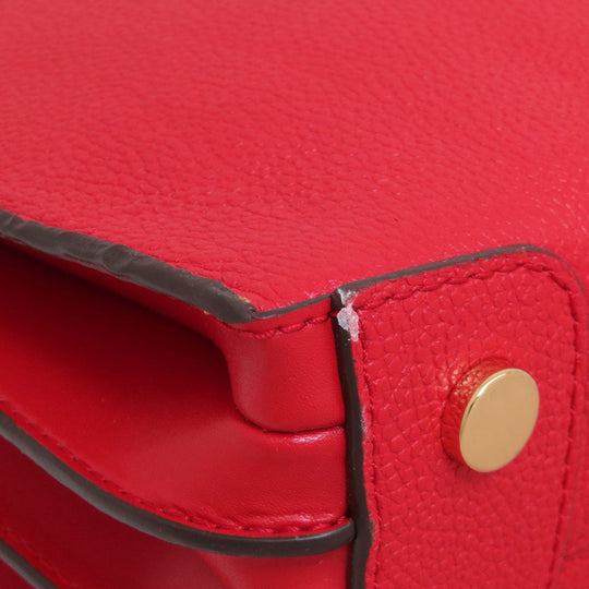 MICHAEL KORS Handbag leather Red 2WAY Women Used Authentic