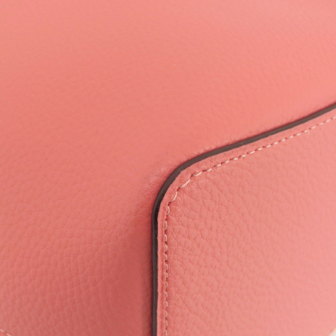 COACH Handbag 91122 leather pink 2WAY Women Used Authentic