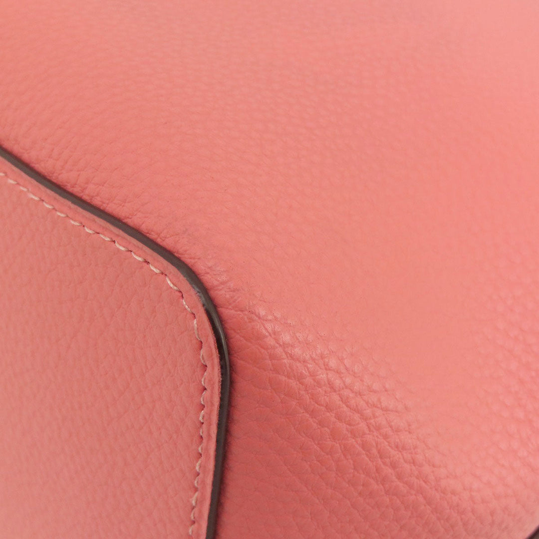 COACH Handbag 91122 leather pink 2WAY Women Used Authentic