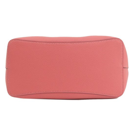 COACH Handbag 91122 leather pink 2WAY Women Used Authentic