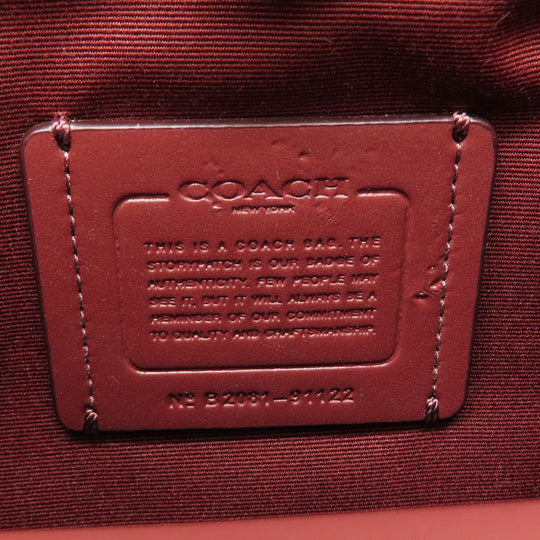 COACH Handbag 91122 leather pink 2WAY Women Used Authentic