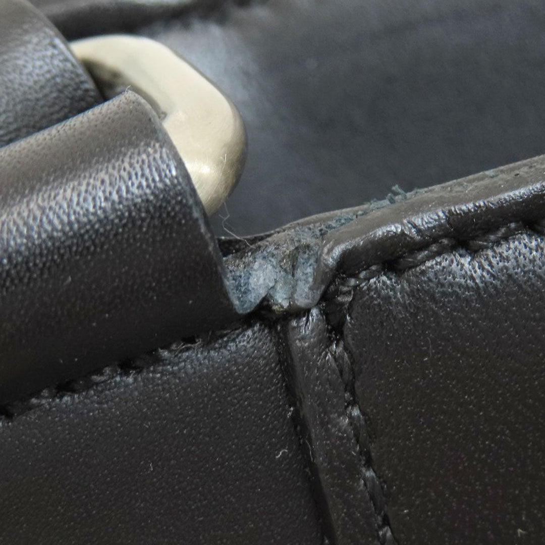 BURBERRY Handbag leather black logo