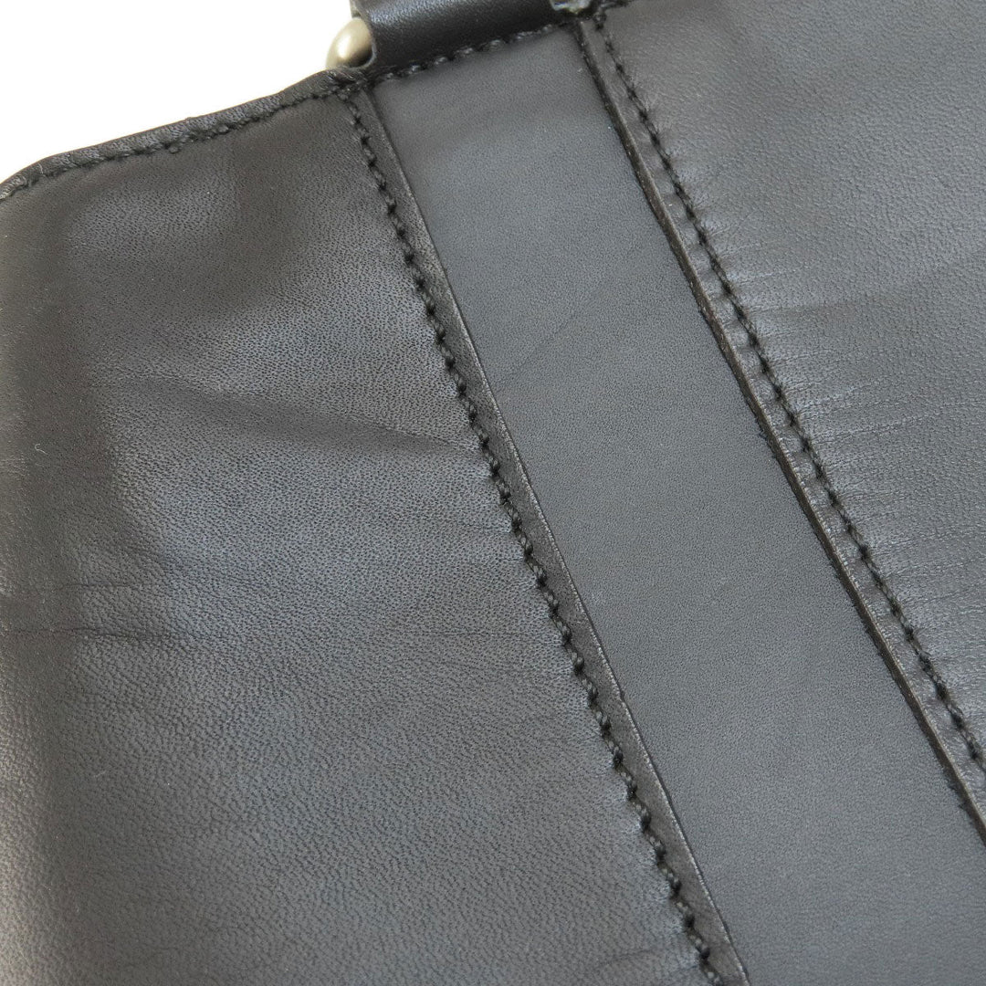 BURBERRY Handbag leather black logo