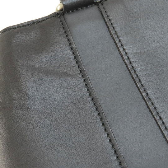 BURBERRY Handbag leather black logo