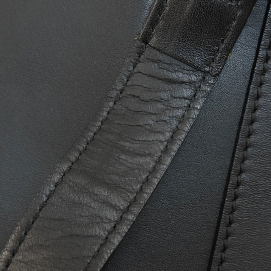 BURBERRY Handbag leather black logo