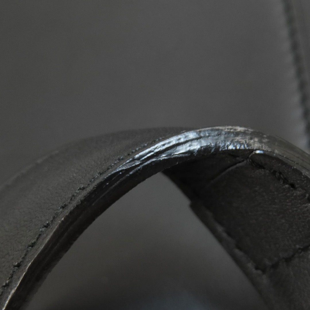 BURBERRY Handbag leather black logo