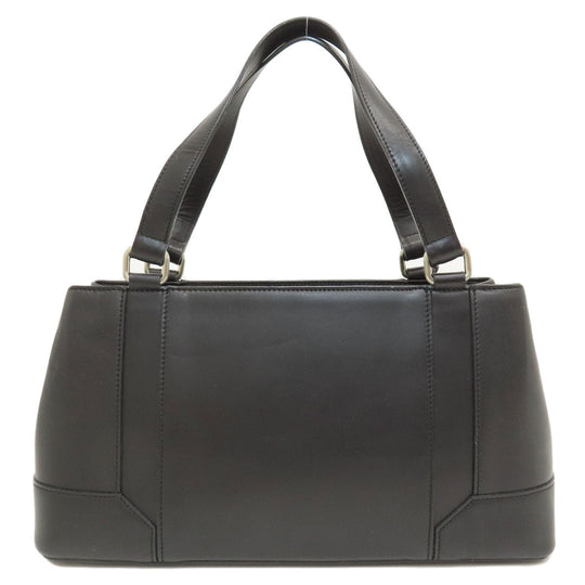 BURBERRY Handbag leather black logo