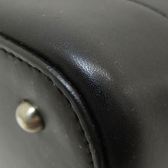 BURBERRY Handbag leather black logo