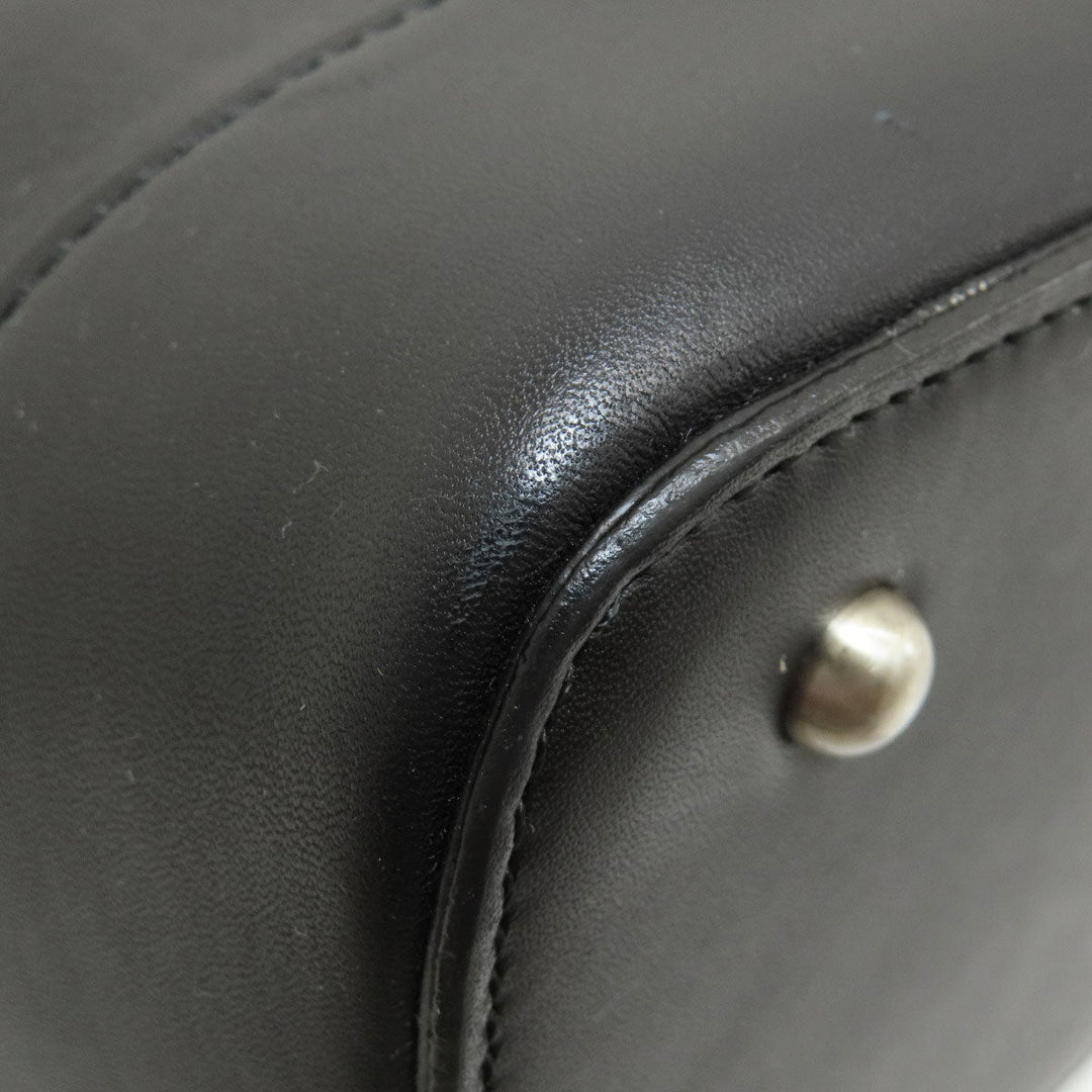 BURBERRY Handbag leather black logo