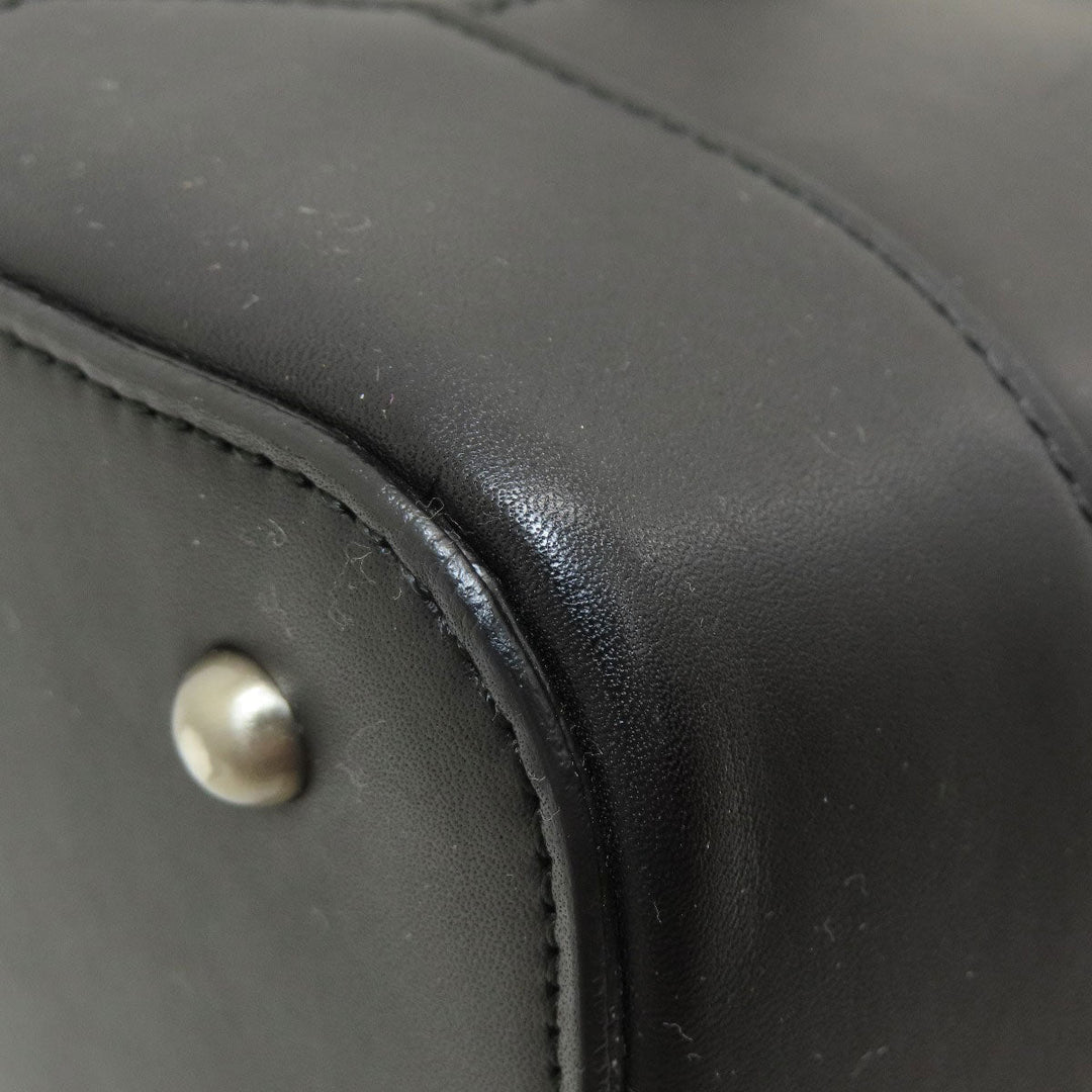 BURBERRY Handbag leather black logo