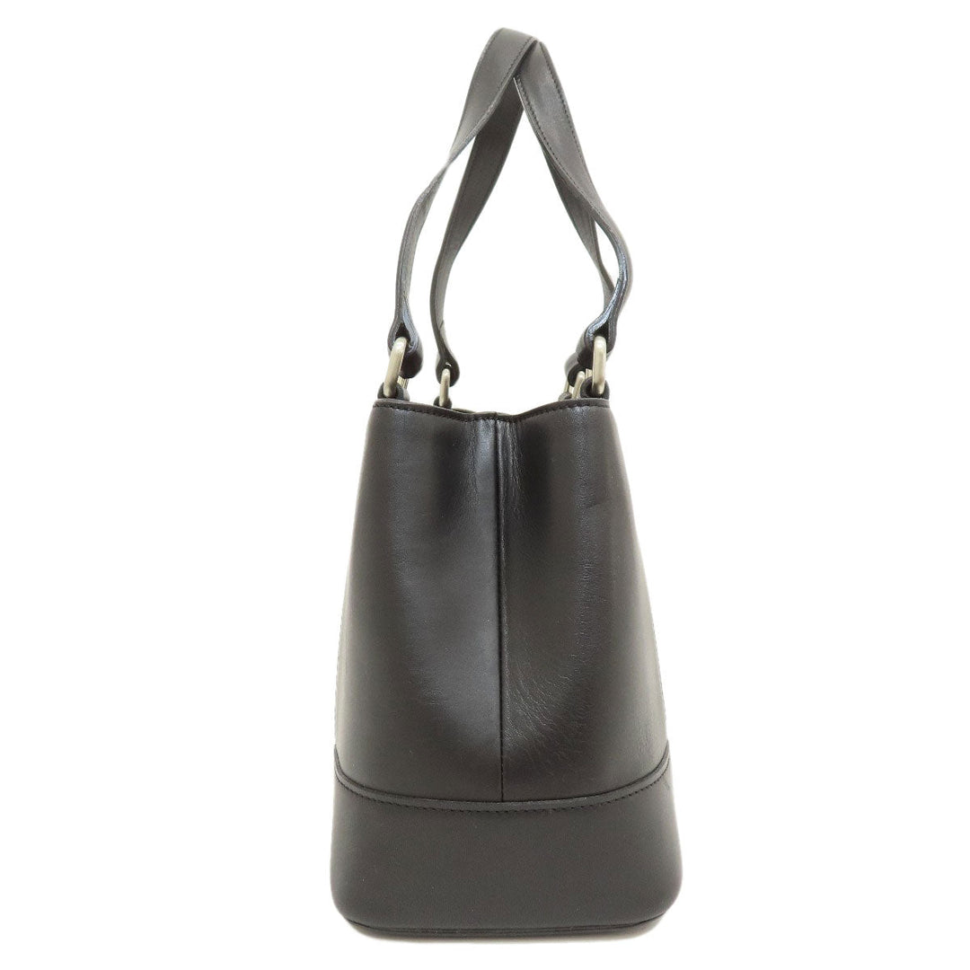 BURBERRY Handbag leather black logo