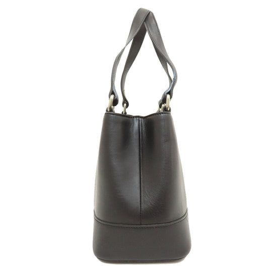 BURBERRY Handbag leather black logo