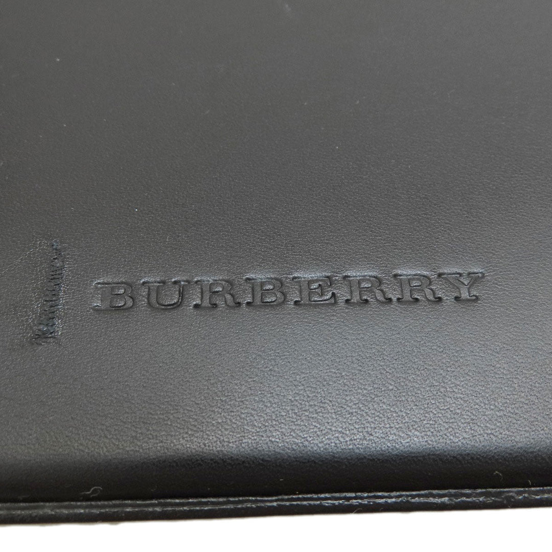 BURBERRY Handbag leather black logo