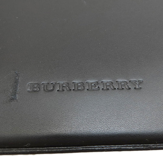 BURBERRY Handbag leather black logo