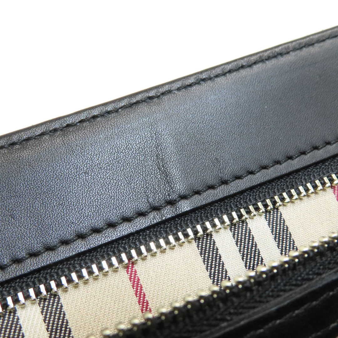 BURBERRY Handbag leather black logo