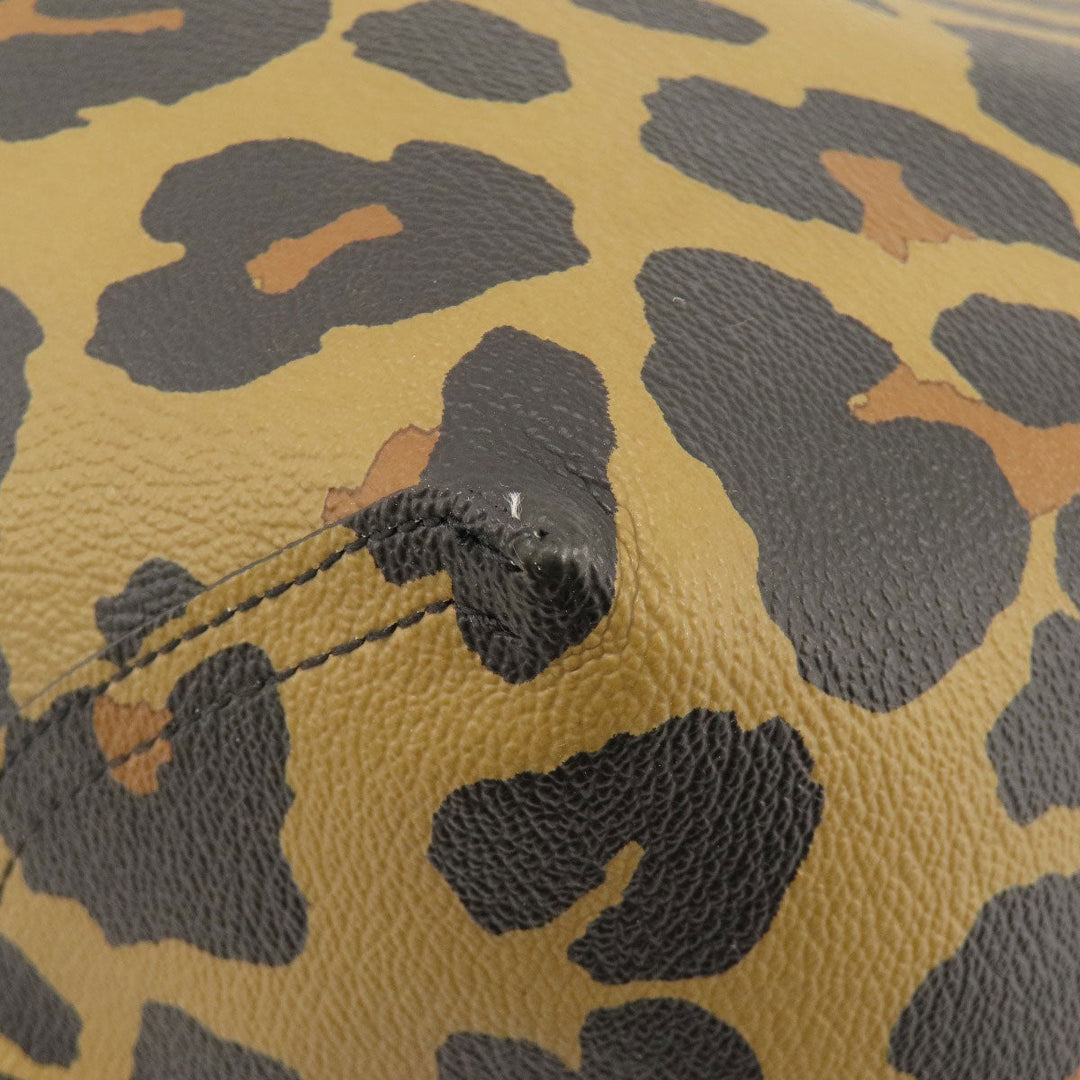 COACH Tote Bag PVC Brown reversible Women Used Authentic