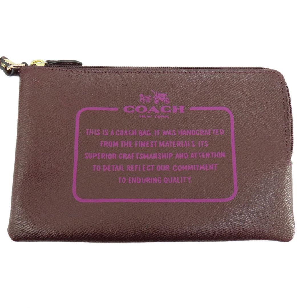 COACH Tote Bag PVC Brown reversible Women Used Authentic