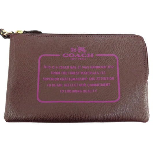 COACH Tote Bag PVC Brown reversible Women Used Authentic