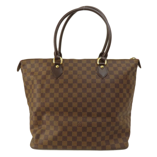 LOUIS VUITTON Tote Bag N51181 Damier canvas Brown Saleya GM Damier Ebene Women Used Authentic