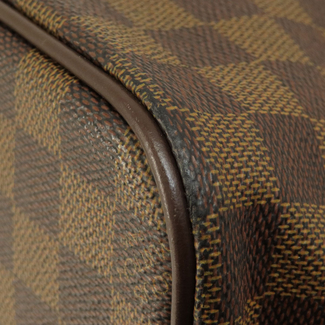 LOUIS VUITTON Tote Bag N51181 Damier canvas Brown Saleya GM Damier Ebene Women Used Authentic