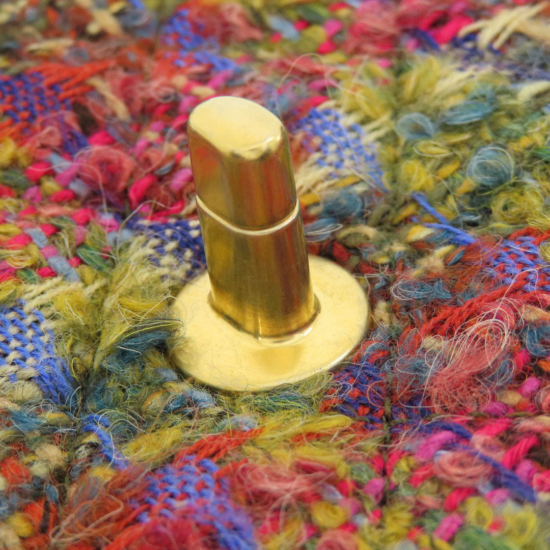 CHANEL Shoulder Bag Tweed multicolor ChainShoulder COCO Mark Gold Metal Women Used Authentic