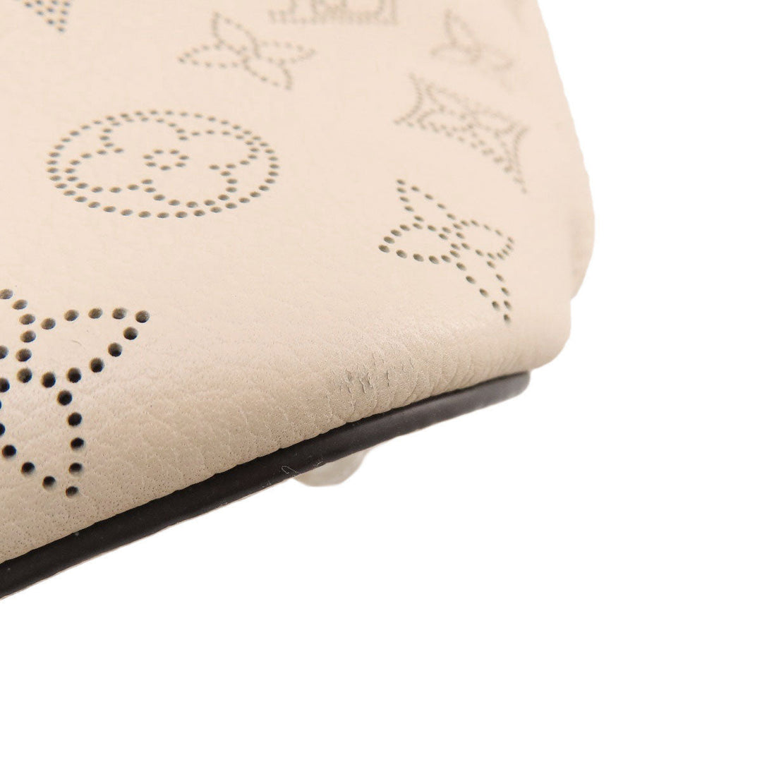 LOUIS VUITTON Tote Bag Mahina leather beige girolatta creme Women Used Authentic