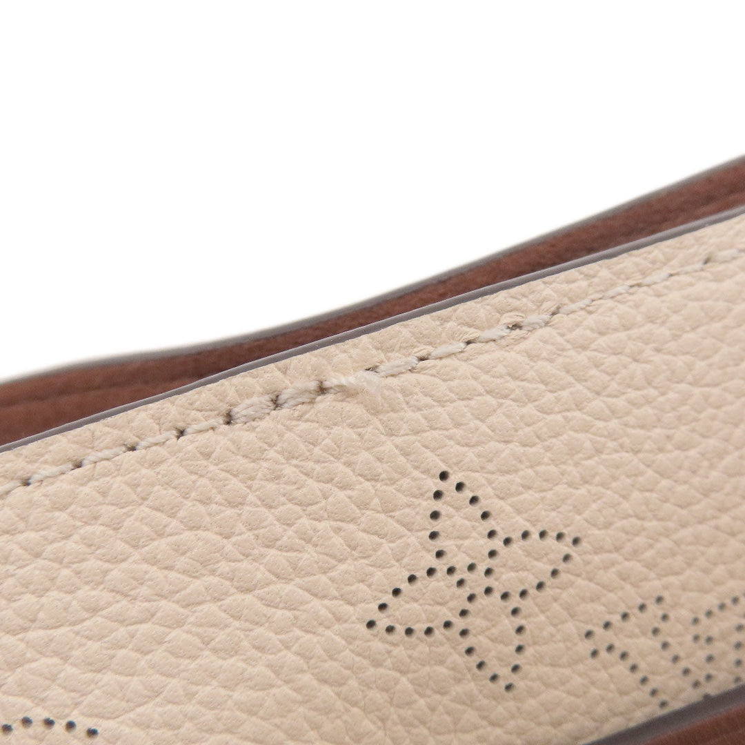 LOUIS VUITTON Tote Bag Mahina leather beige girolatta creme Women Used Authentic