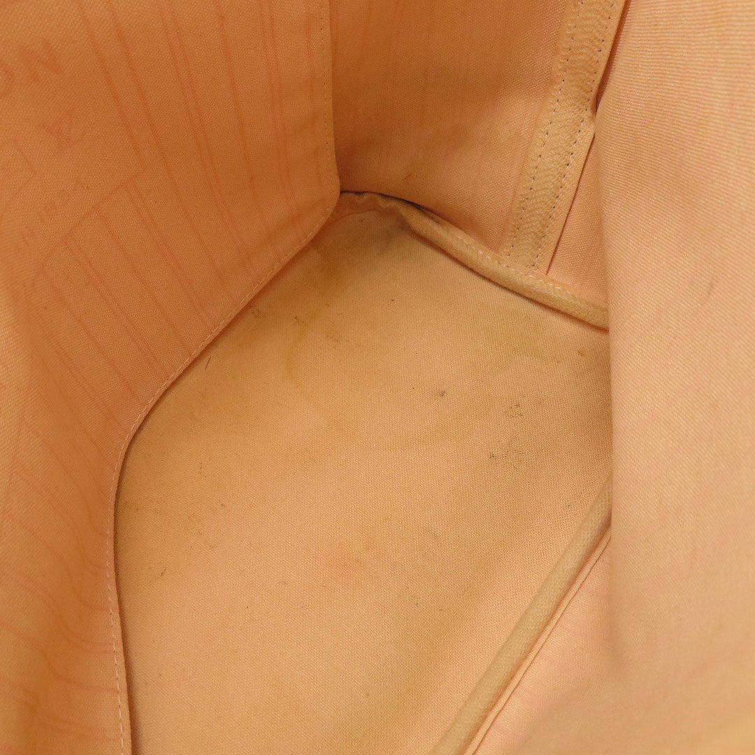 LOUIS VUITTON Tote Bag N41603 Damier canvas Brown Neverfull MM Damier Ebene Rose Ballerine Women Used Authentic