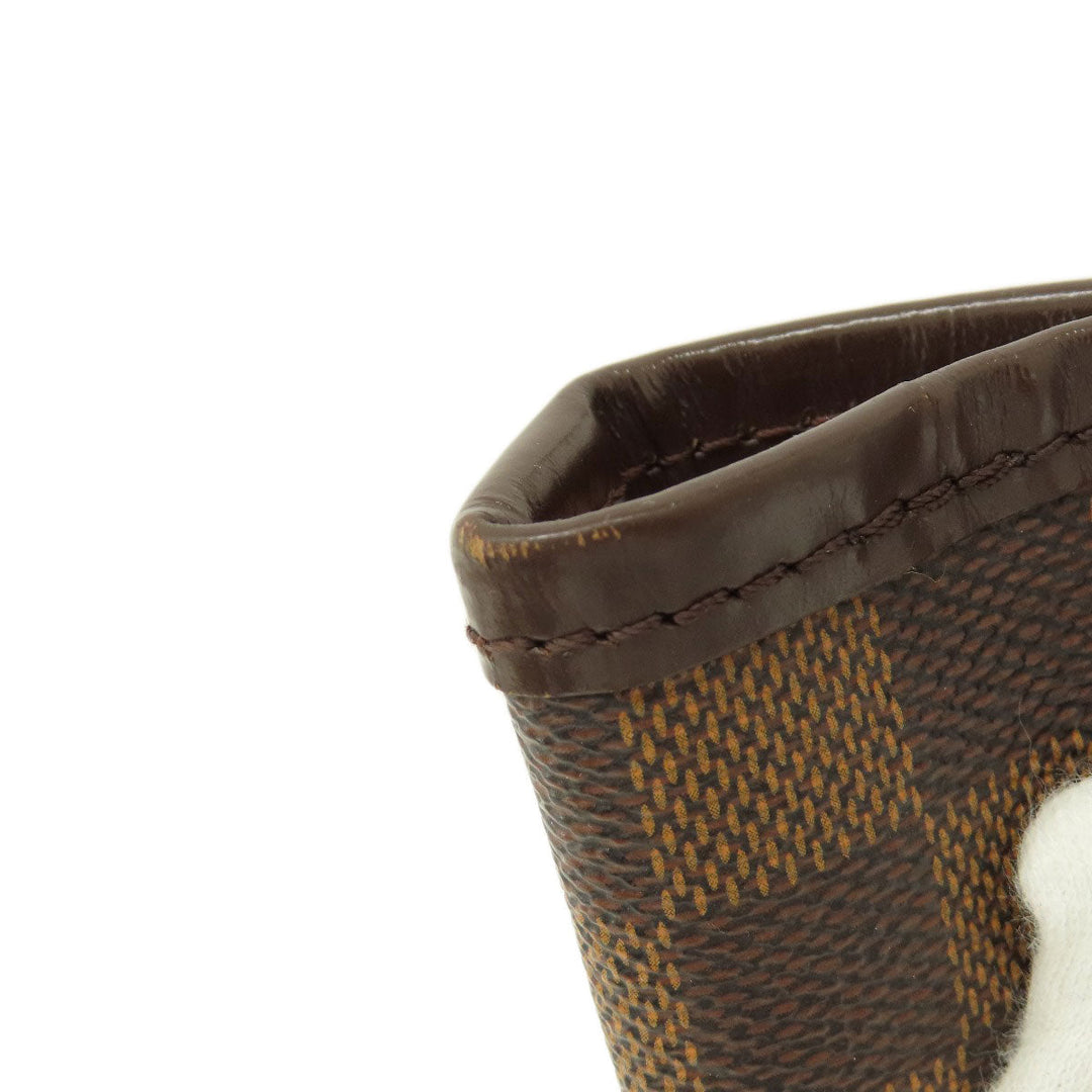 LOUIS VUITTON Tote Bag N41603 Damier canvas Brown Neverfull MM Damier Ebene Rose Ballerine Women Used Authentic