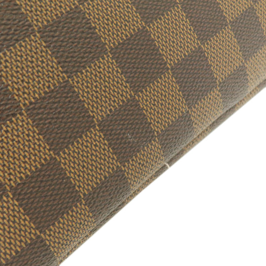 LOUIS VUITTON Tote Bag N41603 Damier canvas Brown Neverfull MM Damier Ebene Rose Ballerine Women Used Authentic