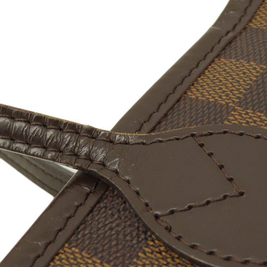 LOUIS VUITTON Tote Bag N41603 Damier canvas Brown Neverfull MM Damier Ebene Rose Ballerine Women Used Authentic