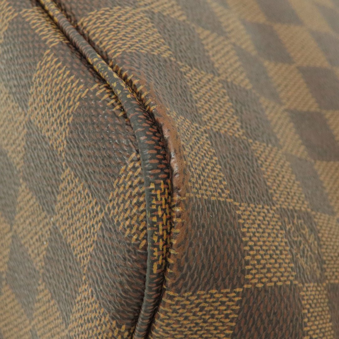 LOUIS VUITTON Tote Bag N41603 Damier canvas Brown Neverfull MM Damier Ebene Rose Ballerine Women Used Authentic