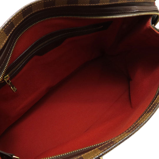 LOUIS VUITTON Tote Bag N51119 Damier canvas Brown Chelsea Damier Ebene Women Used Authentic