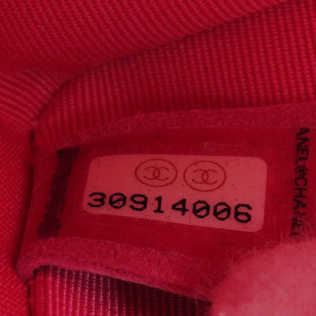 CHANEL Shoulder Bag Tweed pink ChainShoulder COCO Mark Gold Metal Women Used Authentic