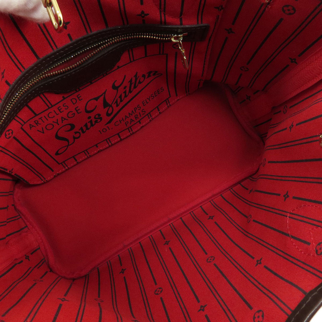 LOUIS VUITTON Tote Bag N51109 Damier canvas Brown ƒlƒ”ƒ@�[ƒtƒ‹PM ‹Œ Damier ƒGƒxƒk Women Used Authentic