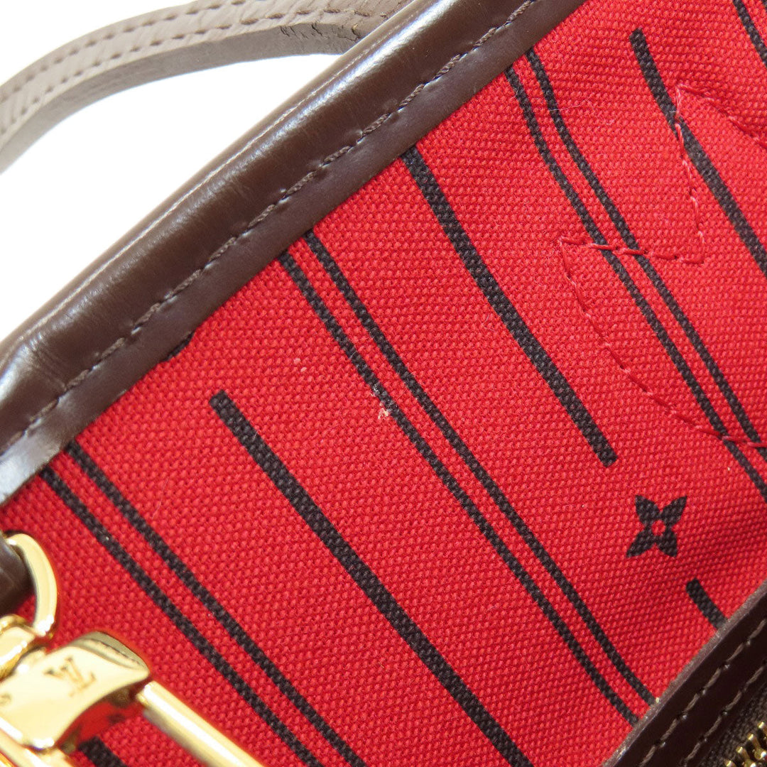 LOUIS VUITTON Tote Bag N51109 Damier canvas Brown ƒlƒ”ƒ@�[ƒtƒ‹PM ‹Œ Damier ƒGƒxƒk Women Used Authentic