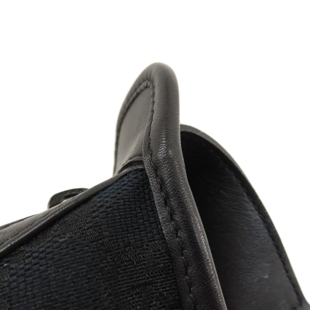 GUCCI Shoulder Bag 001.4206 canvas black GG one belt Women Used Authentic