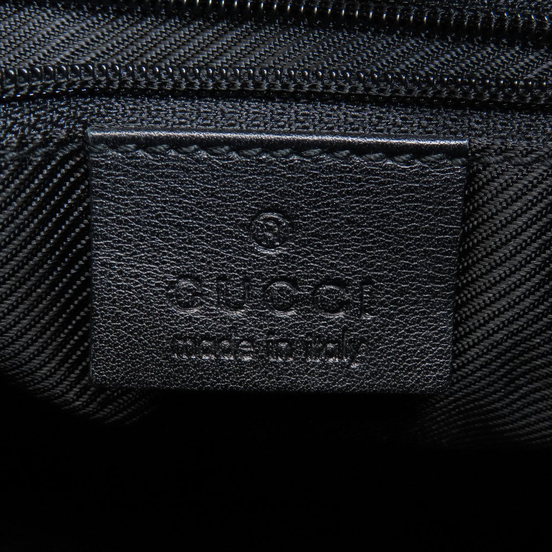 GUCCI Shoulder Bag 001.4206 canvas black GG one belt Women Used Authentic