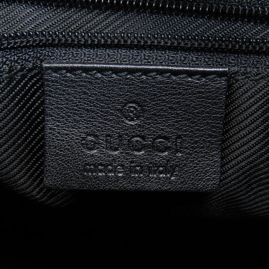 GUCCI Shoulder Bag 001.4206 canvas black GG one belt Women Used Authentic