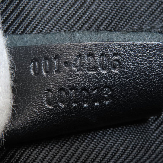 GUCCI Shoulder Bag 001.4206 canvas black GG one belt Women Used Authentic